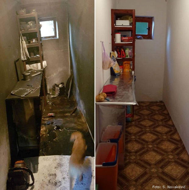 Novakovici zapaljena kuca 1