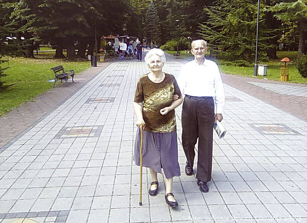 Zajednička šetnja šabačkim parkom veljko i milosava radmanovic