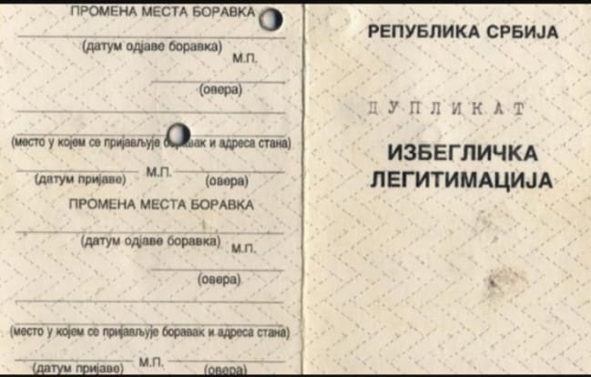 izbjeglicka legitimacija