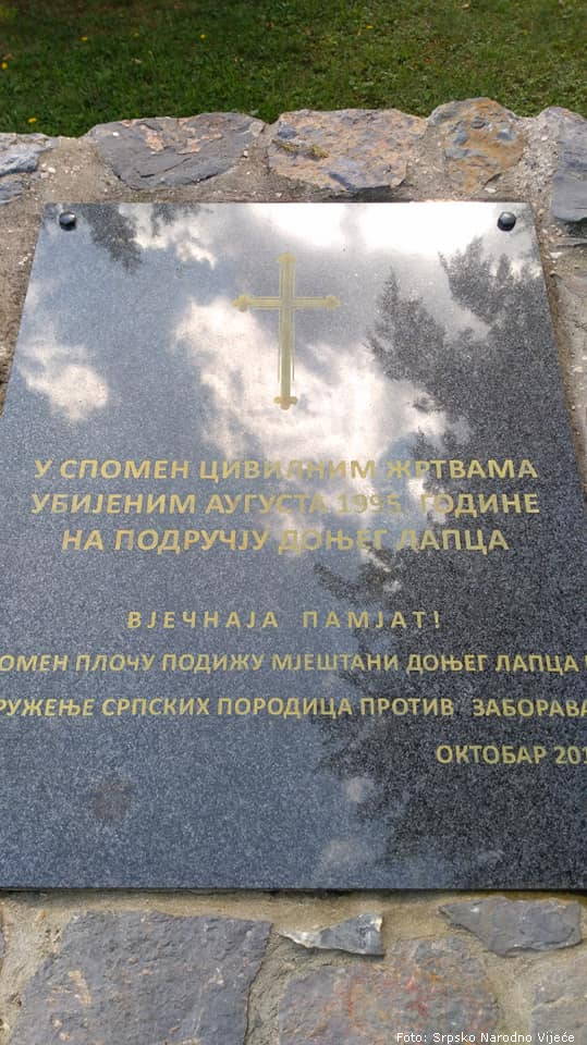donji lapac spomenik oluja