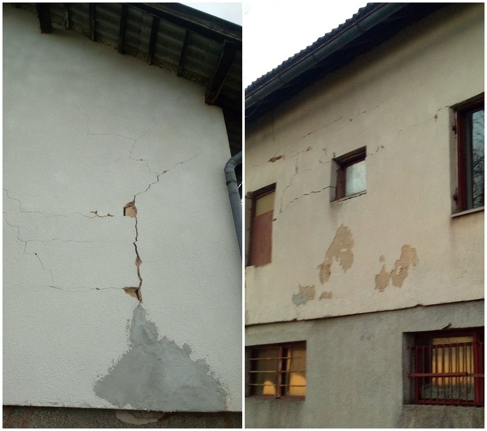 Vidljiva šteta na Draganovoj kući