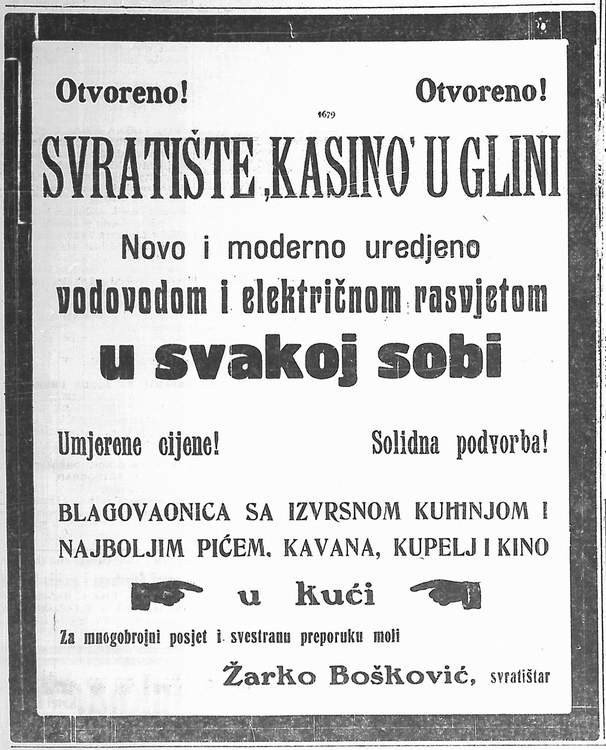 Reklama iz Obzora 1914.