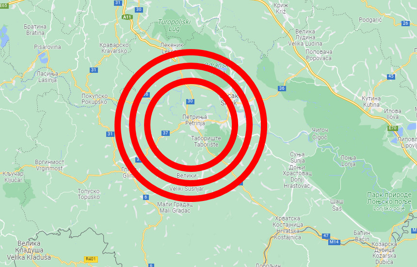 zemljotres petrinja