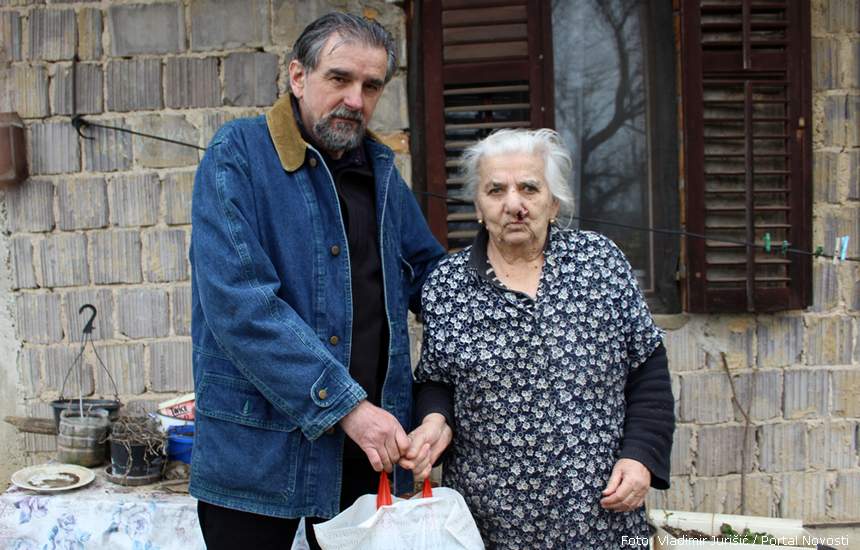 Humanitarac Predrag Mraović i Marija Macut