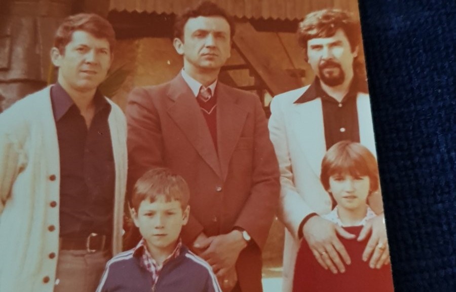 Žika, Voja i Laki šogor sa decom