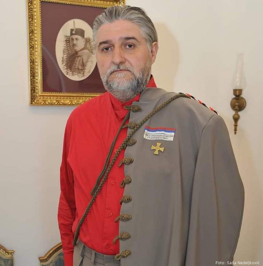 Staresina Jeđa Jevđević u sokolskom odelu