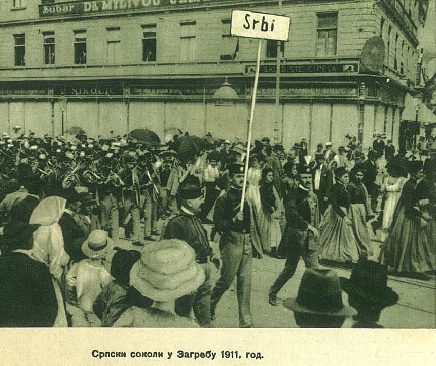 Srpski sokoli na sletu u Zagrebu