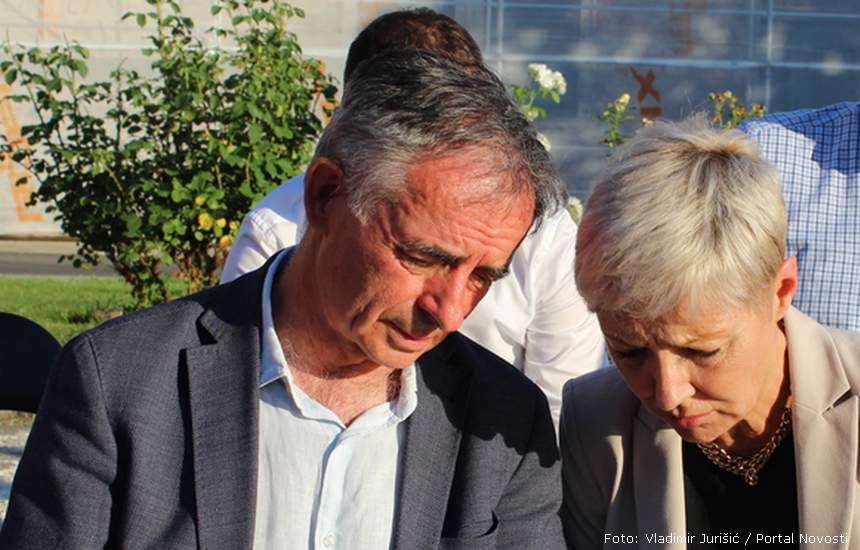 Milorad Pupovac i Jelena Milić