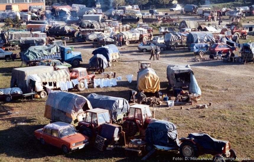 Prognani Krajišnici u Prijedoru 1995. | Foto: D. Milovanović / Večernje Novosti