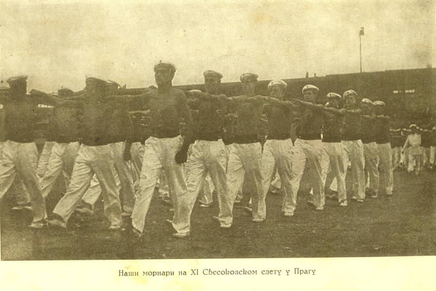 Mornari na sletu u Pragu 1948