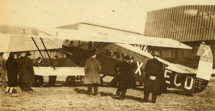 Avion na liniji Beograd Zagreb 1928