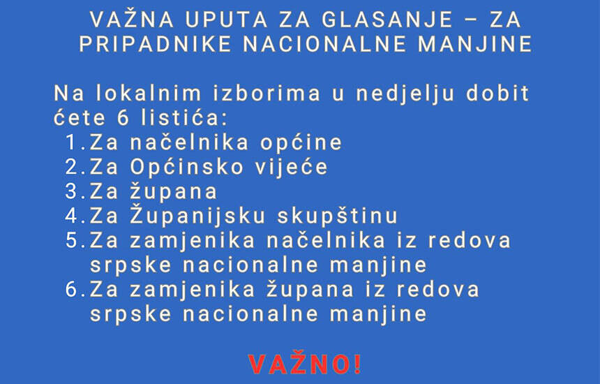 uputstvo za glasanje
