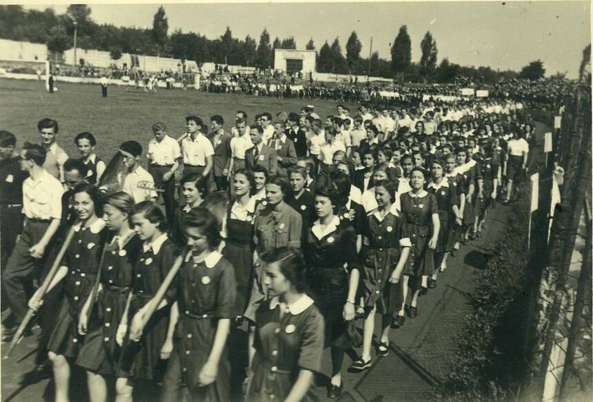 Smotra IV gimnazije juna 1943 na BSK