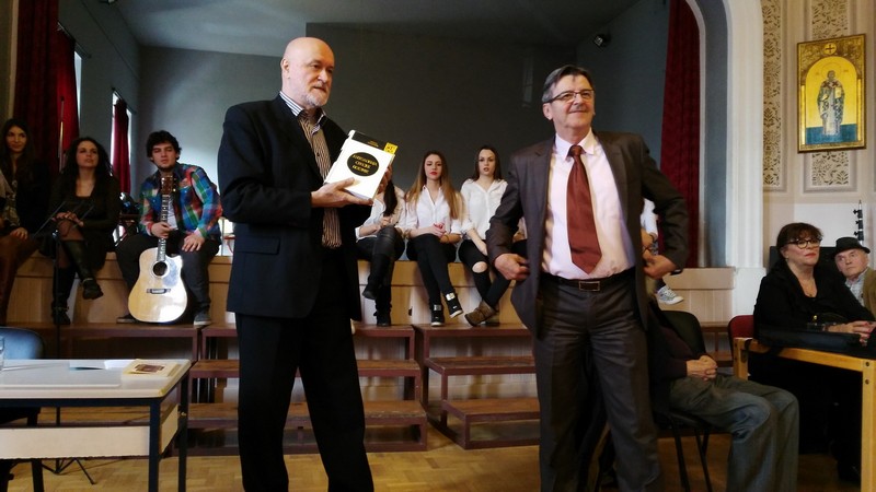 Nenad Grujicic i Milos Bjelanovic direktor Zemunske gimnazije