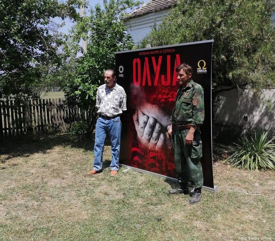 Glumci Davor Janjić i Jovo Maksić Film Oluja 13