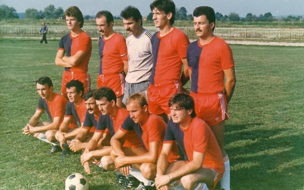 Momčad Banije uoči utakmice u Glini 28. 6. 1981. NK Banija 1